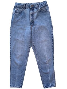 LL Bean Jeans Double L High Rise Barrel Shape Vintage Denim Distressed 28x27.5
